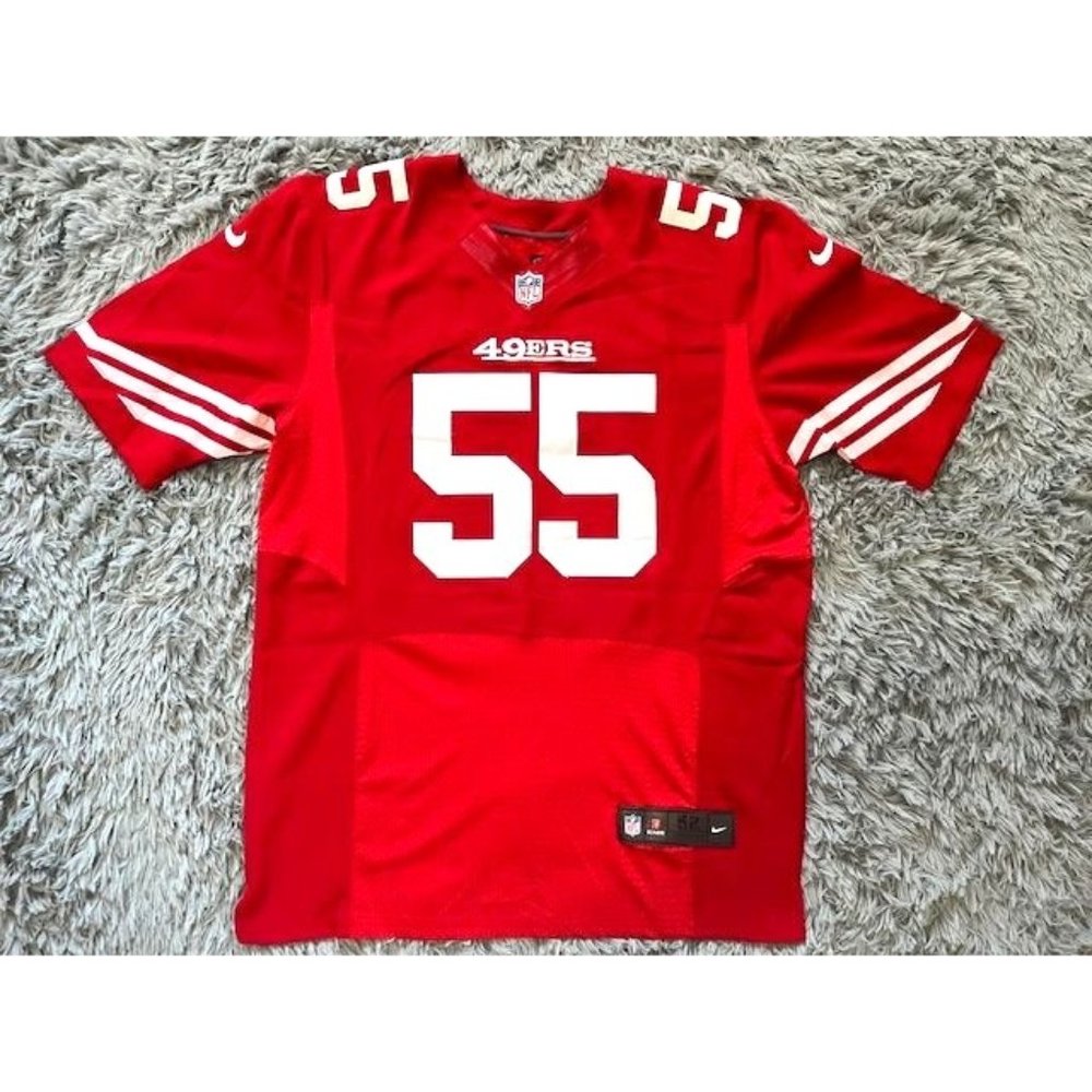 Ahmad Brooks #55 Red Football NFL On Field Nike Jersey Size 52 (XXL) San Francis